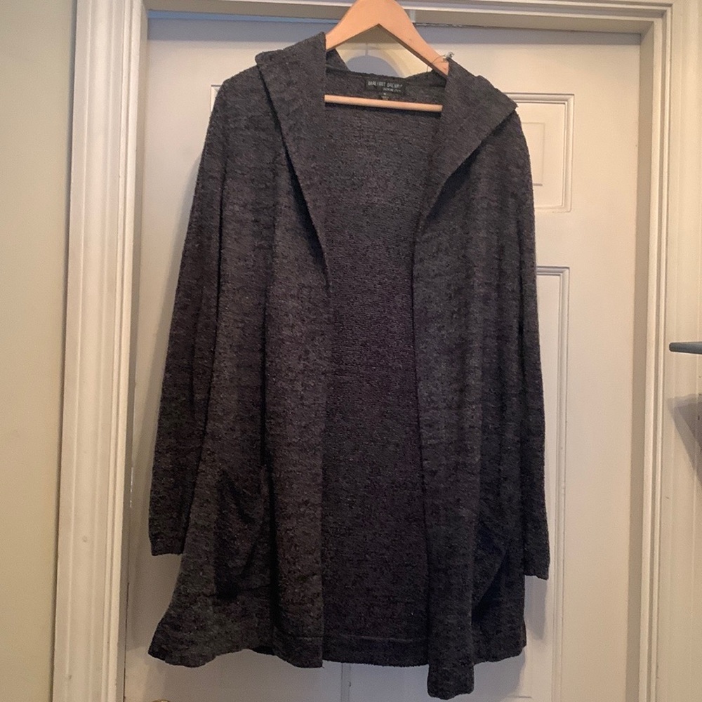 Barefoot Dreams long cardigan with hood size M